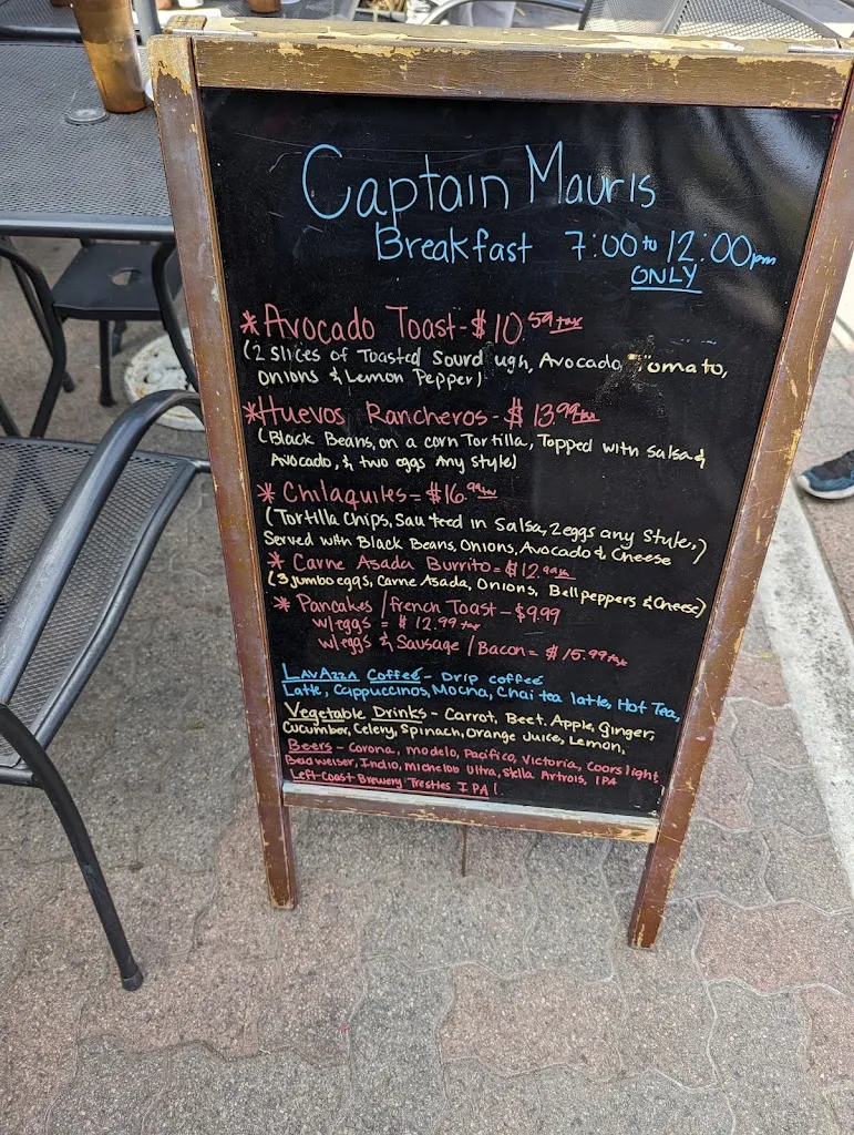 Menu_Captain Mauri's_San Clemente_image_1