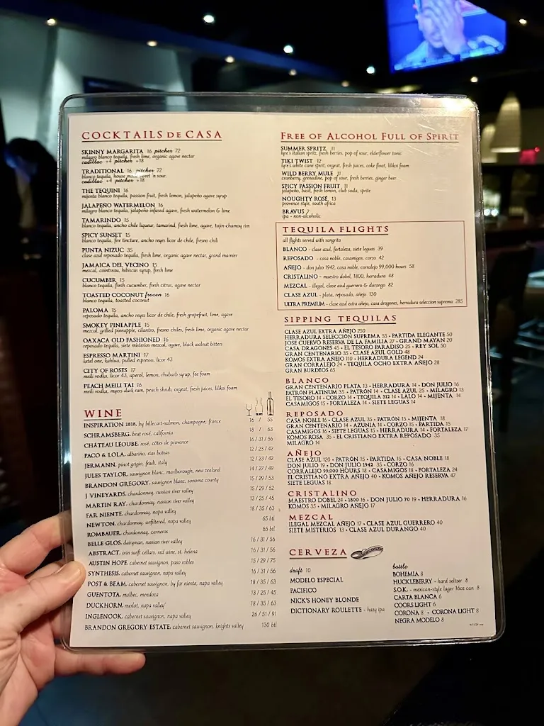 Menu_South of Nick's San Clemente | Mexican Kitchen + Bar_San Clemente_image_2