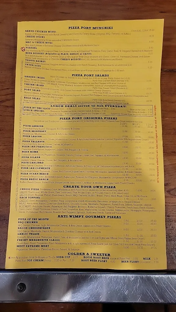 Menu_Pizza Port San Clemente_San Clemente_image_2