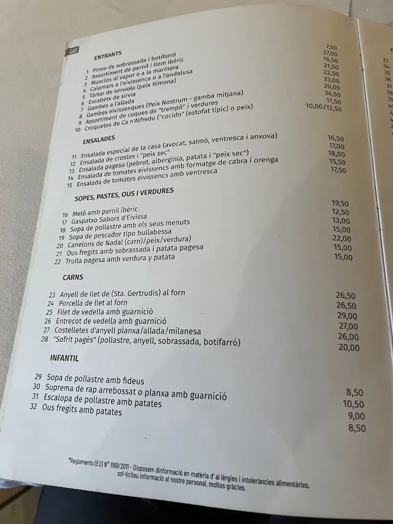Menu_Restaurant Ca n'Alfredo_Vara de Rey_image_1