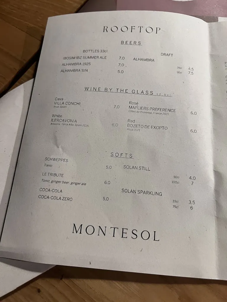 Menu_Café Montesol & Rooftop Bar_Vara de Rey_image_2
