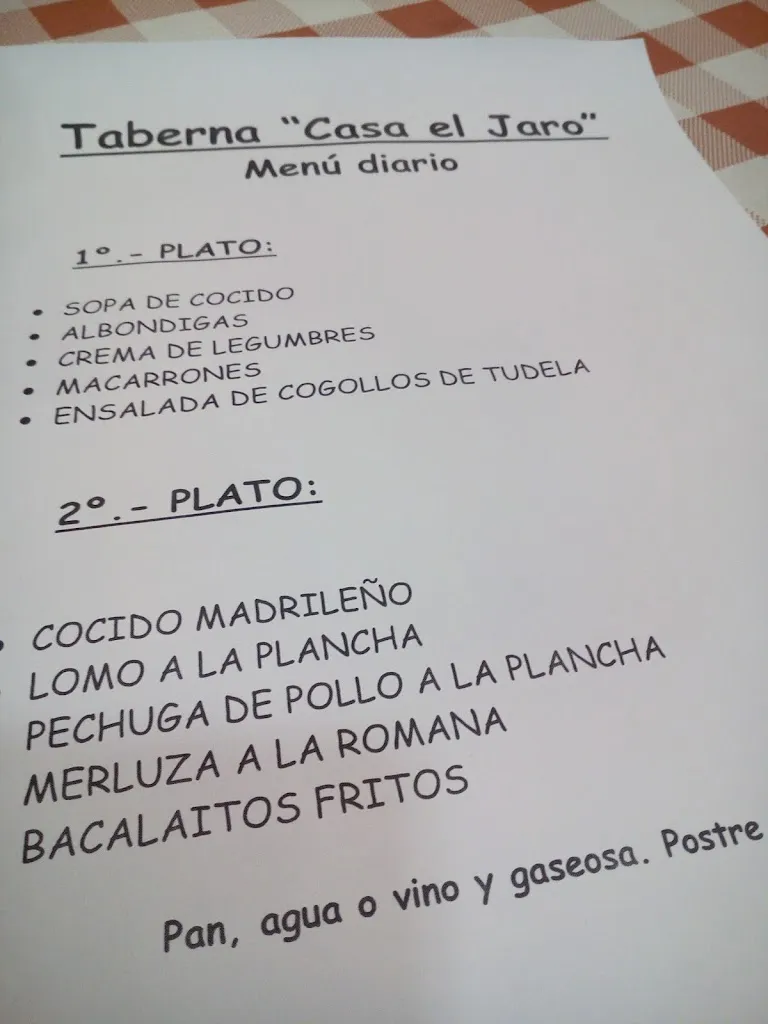 Menu_Taberna Casa El Jaro_Villaconejos de Trabaque_image_3