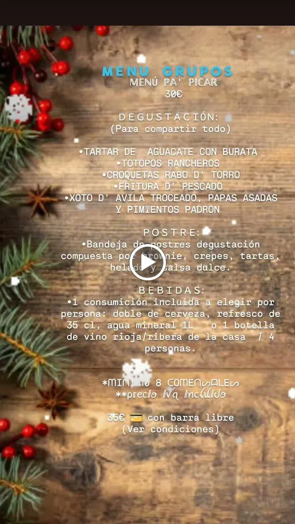 Menu_SAL Y PICA ``ᵀᵉʳʳᵃᶻᵃ • ᴿᵉˢᵗᵃᵘʳᵃⁿᵗᵉ • ᴮᵃʳ``_Valdemorillo de la Sierra_image_1