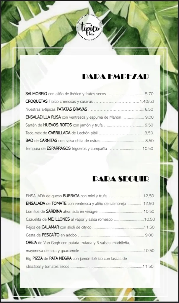Menu_Tipico Gastrobar & Club Social_Valdemorillo de la Sierra_image_2