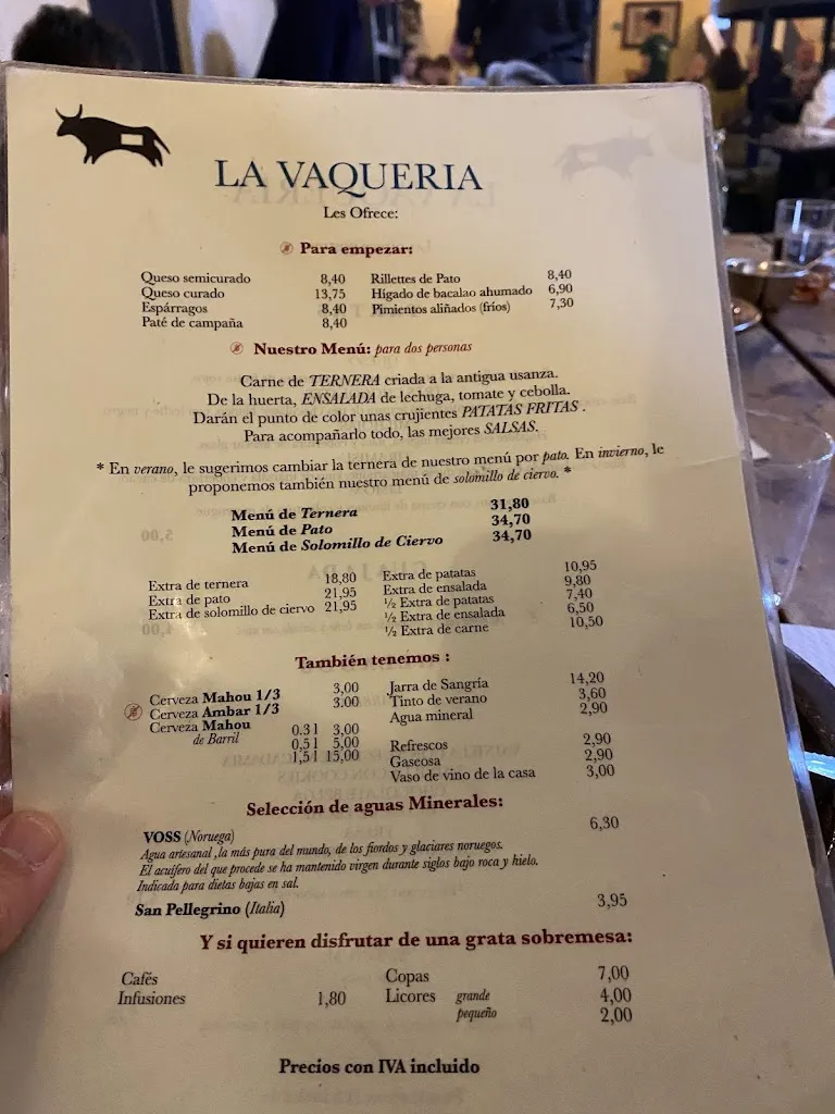 Menu_La Vaquería_Villalba de la Sierra_image_2