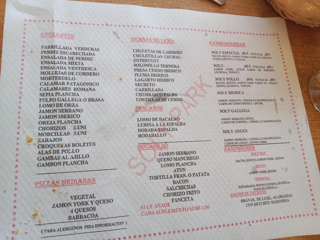 Menu_Soly Park_Villares del Saz_immagine_1
