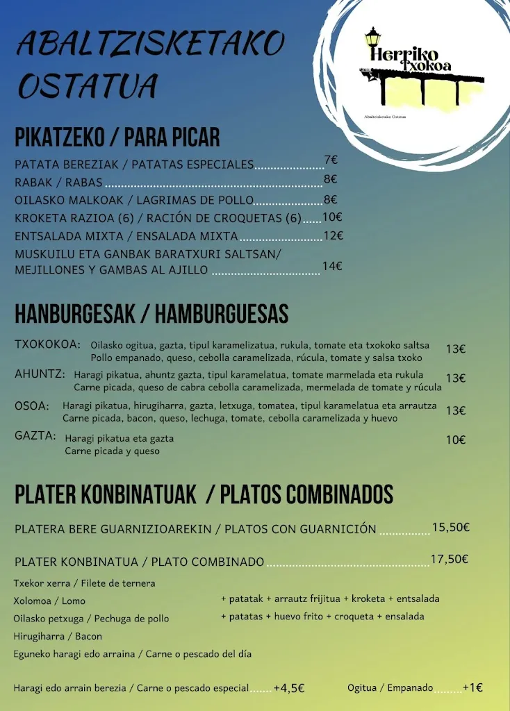 Menu_Herriko Txokoa - Abaltzisketako Ostatua_Abaltzisketa_image_1