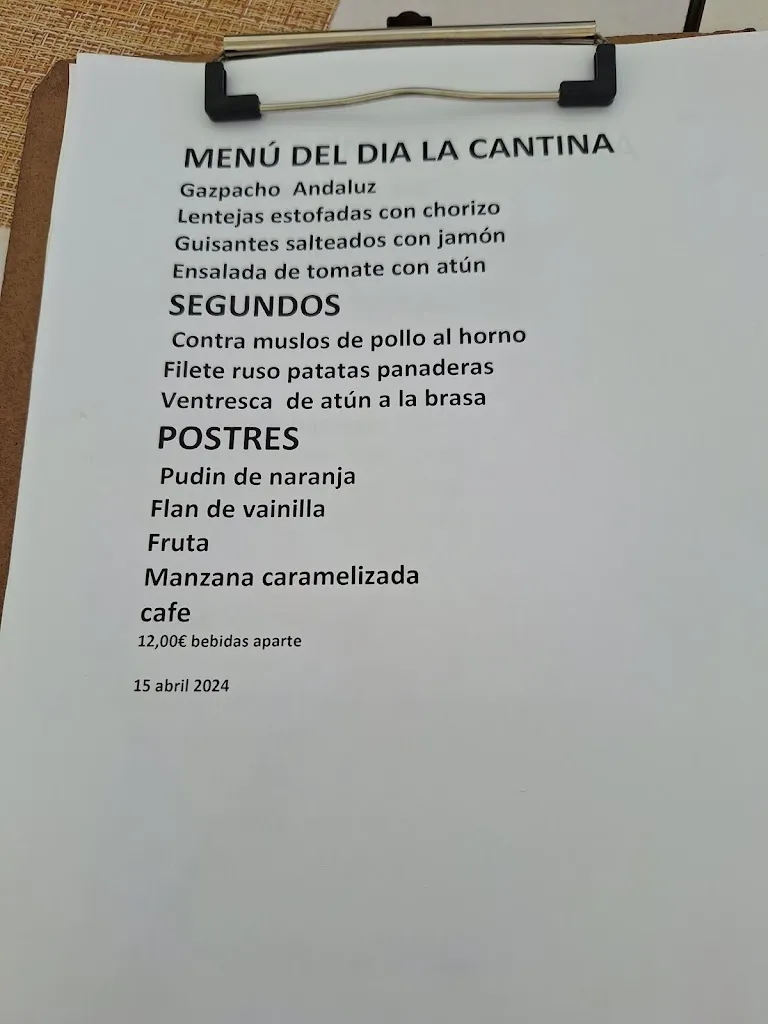 Menu_La Cantina del Hipódromo_Zarzuela_image_4