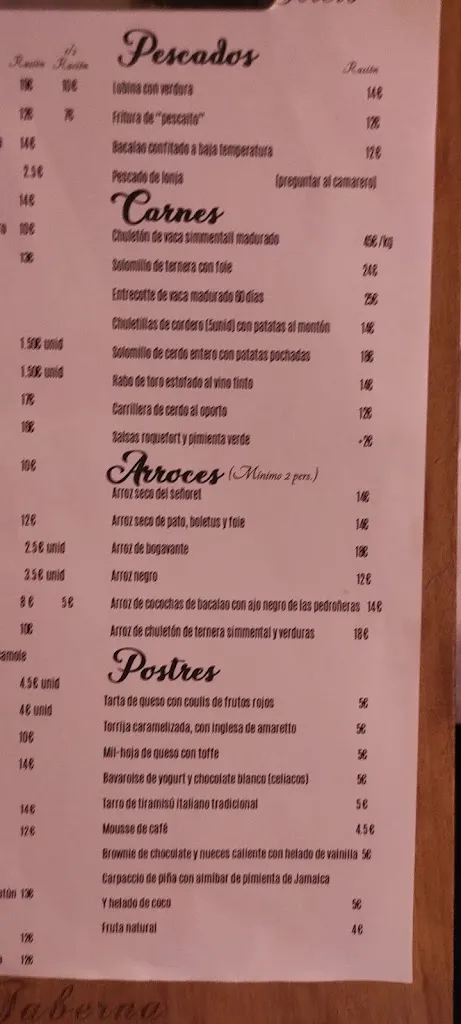 Menu_Taberna Cambio de Tercio_Tarazona de la Mancha_immagine_4