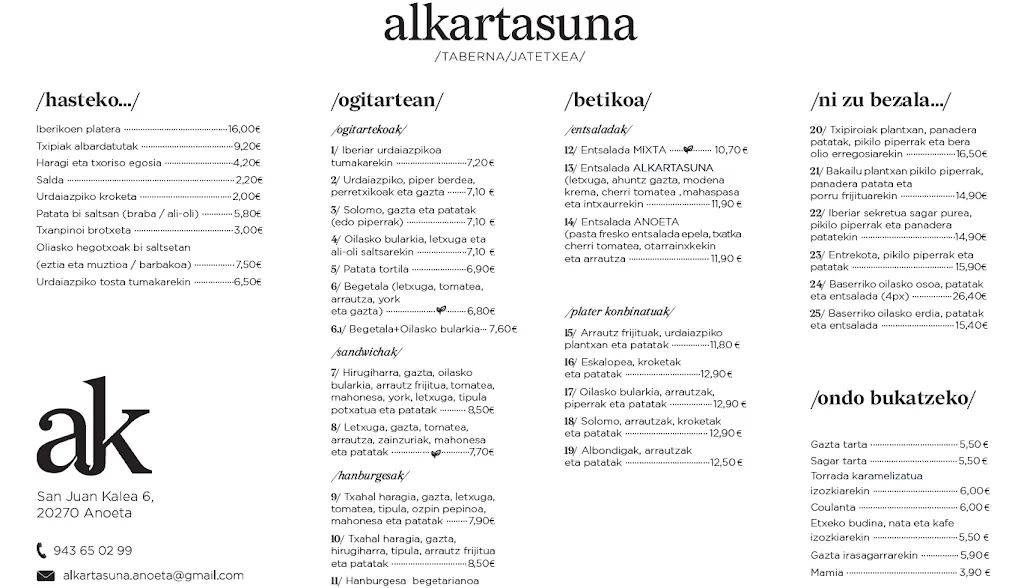 Menu_ALKARTASUNA TABERNA - JATETXEA | Recomendado_Anoeta_image_1