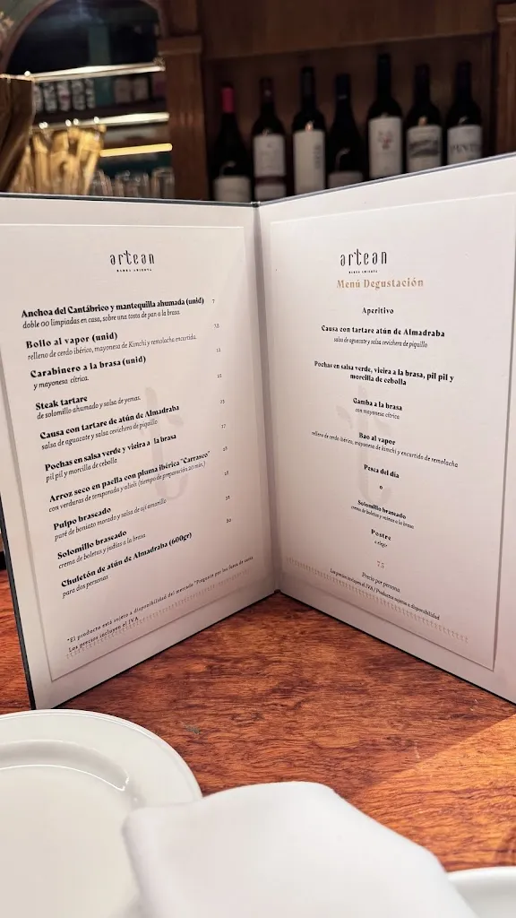 Menu_Restaurante Artean Barra Abierta_Anoeta_immagine_2