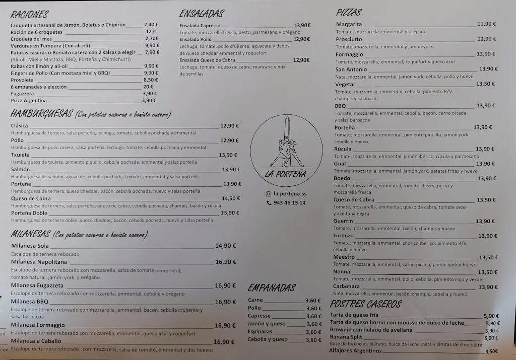 Menu_La Porteña_Anoeta_image_2
