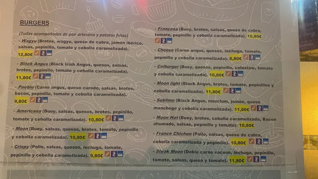 Menu_Moon lounge&burgers_Tarancón_image_4