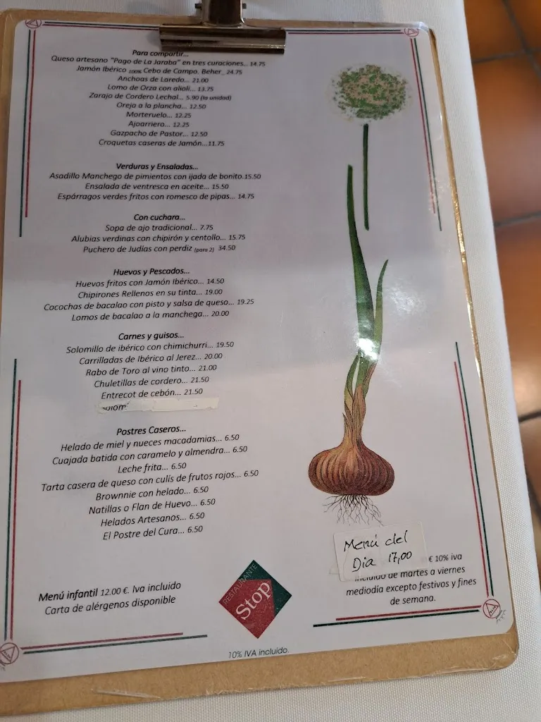Menu_Restaurante Stop Tarancón_Tarancón_image_4