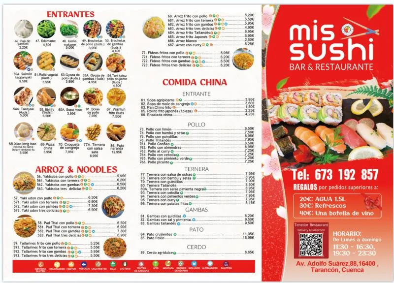 Menu_Mis sushi restaurante y cafeteria_Tarancón_immagine_2