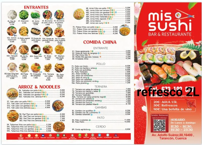 Menu_Mis sushi restaurante y cafeteria_Tarancón_immagine_3