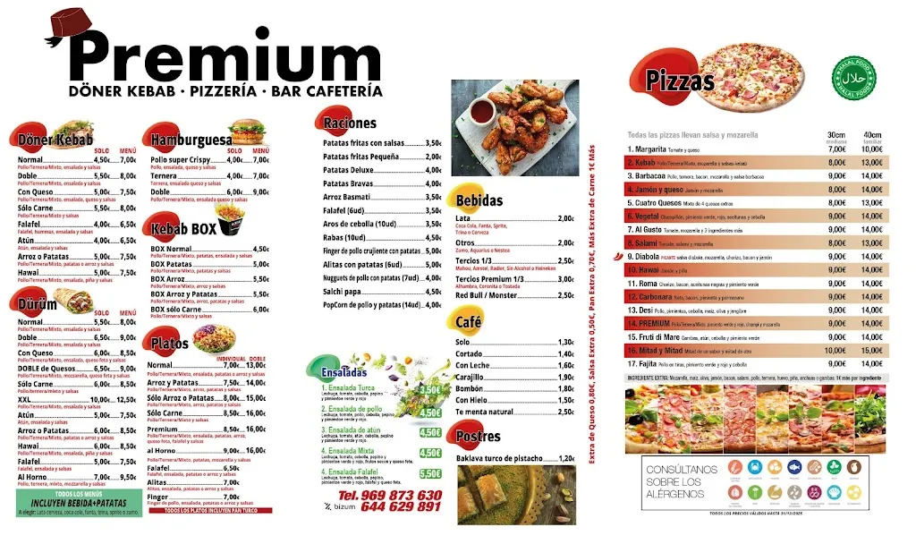Menu_PREMIUM DÖNER KEBAB PIZZERIA_Tarancón_immagine_3