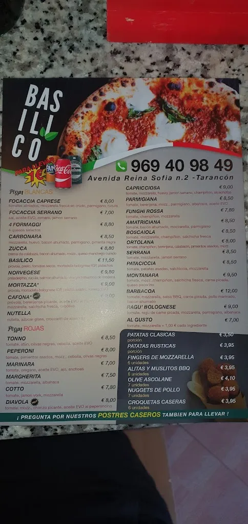 Menu_BASILICO Pizza al Taglio_Tarancón_image_2