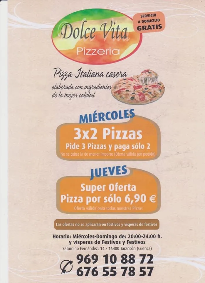 Menu_Dolce Vita Pizzería_Tarancón_image_4
