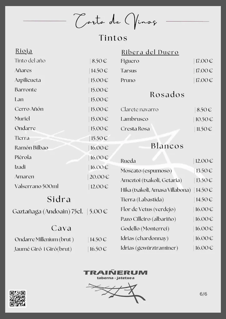 Menu_Bar Restaurante Traiñerum_Andoain_image_2