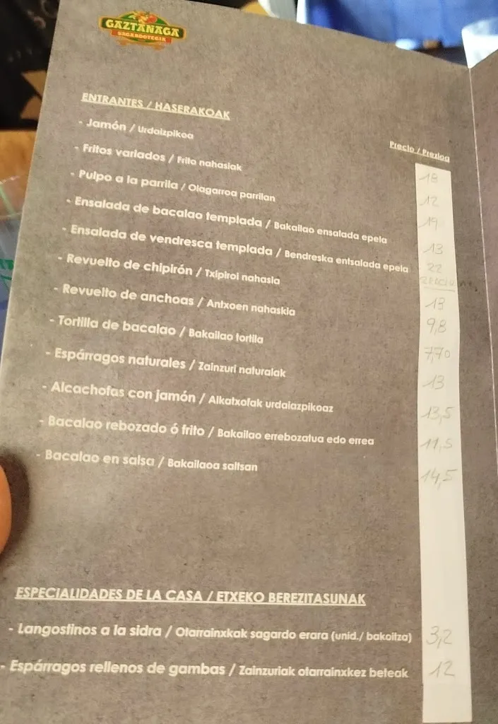 Menü_Gaztañaga sagardotegia_Andoain_Bild_1