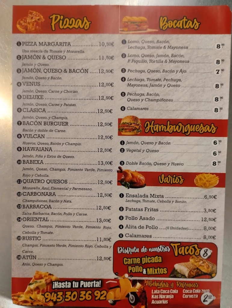 Menu_Pizzería Babexa_Andoain_image_1