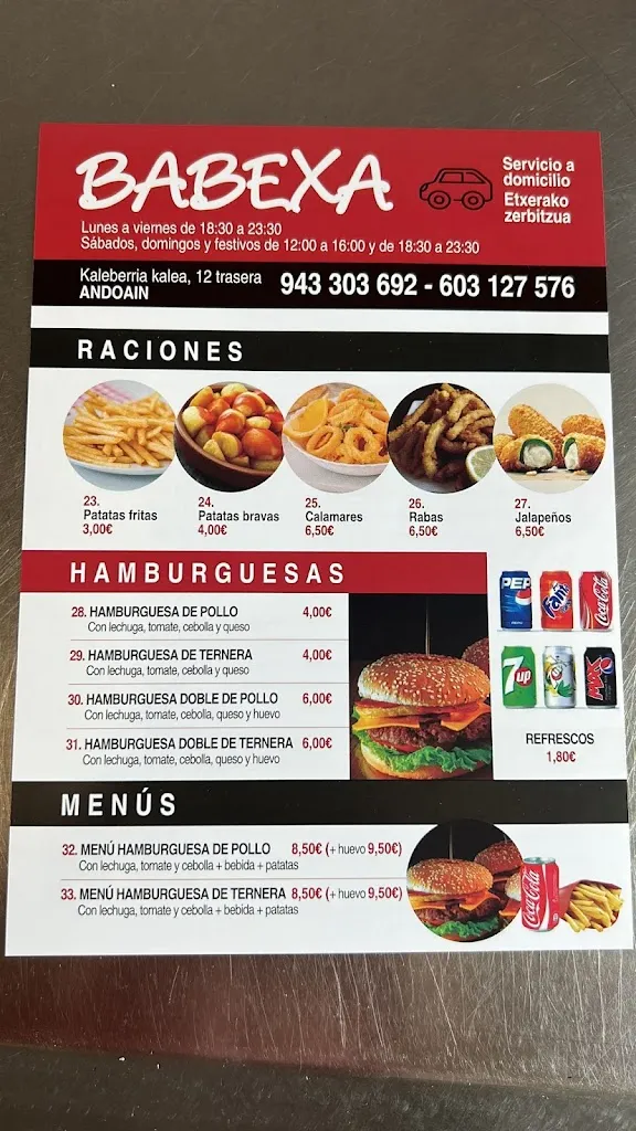 Menu_Pizzería Babexa_Andoain_image_2