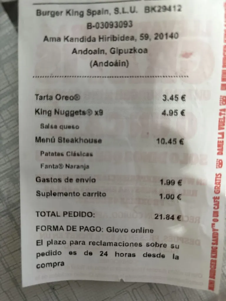 Menü_Burger King_Andoain_Bild_1