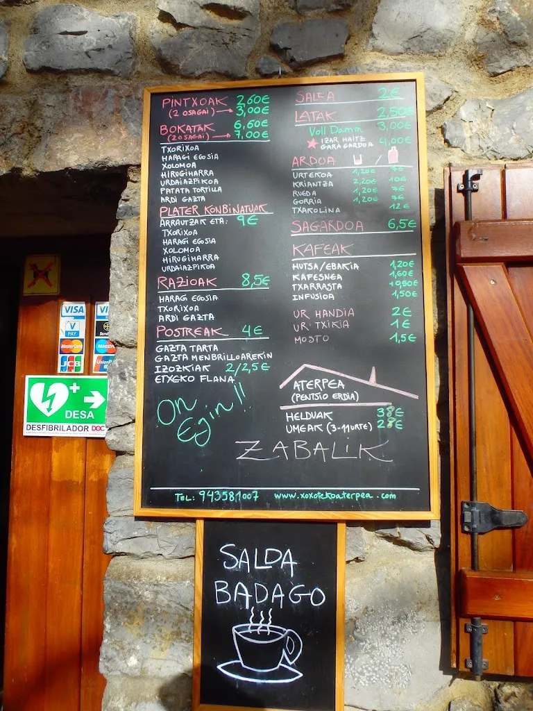 Menu_Xoxote aterpea_Azpeitia_immagine_1