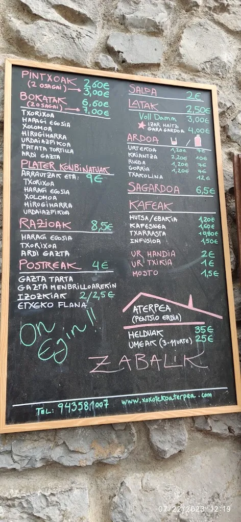 Menu_Xoxote aterpea_Azpeitia_immagine_4