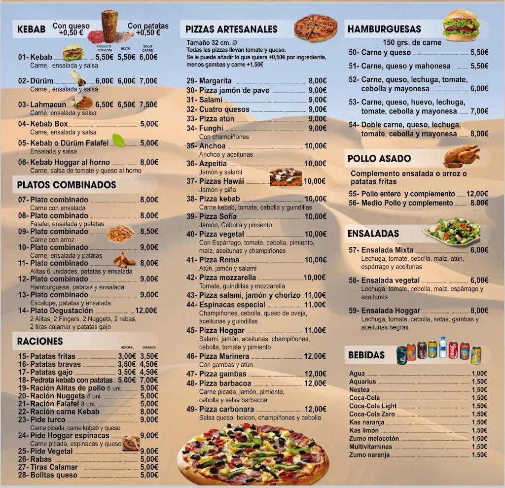 Menu_KEBAB AZPEITIA HOGGAR halal( kebab, pizzas y tacos ala leonesa))_Azpeitia_image_1
