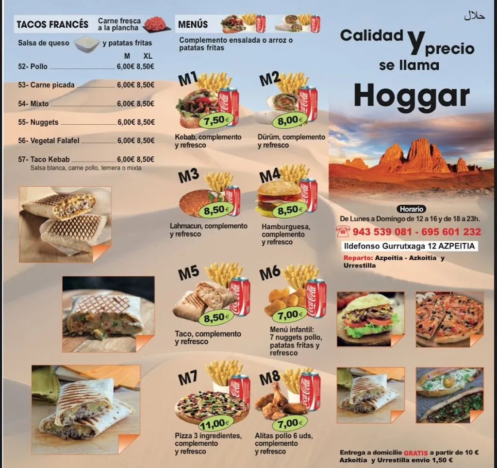 Menu_KEBAB AZPEITIA HOGGAR halal( kebab, pizzas y tacos ala leonesa))_Azpeitia_image_3