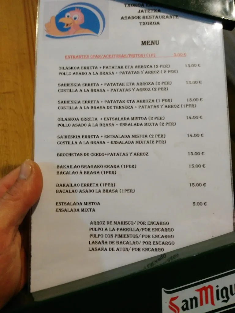 Menu_Txokoa Erretegia_Azpeitia_image_3