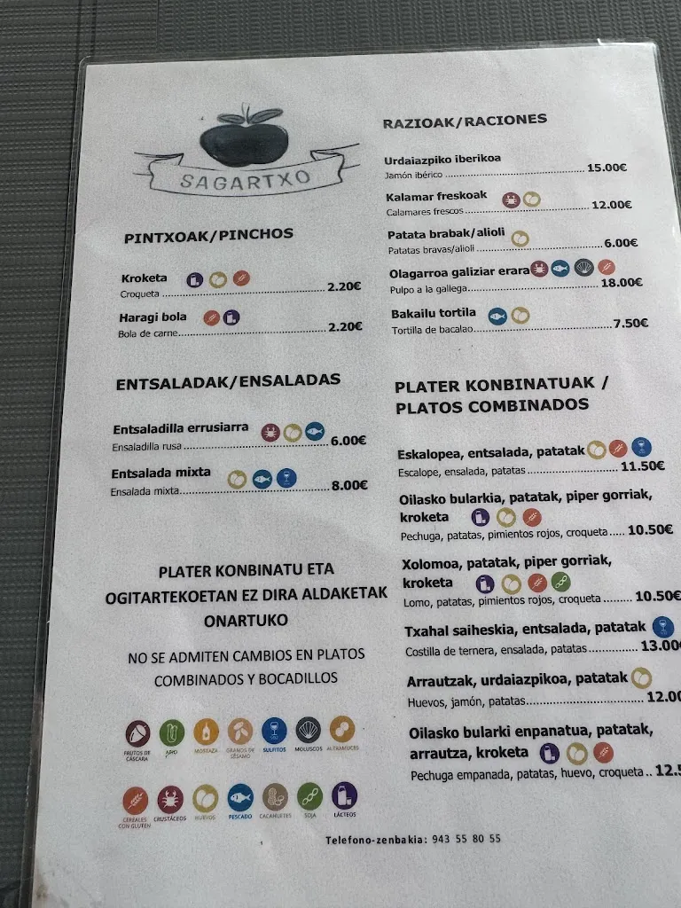 Menu_Sagartxo Taberna_Astigarraga_image_1