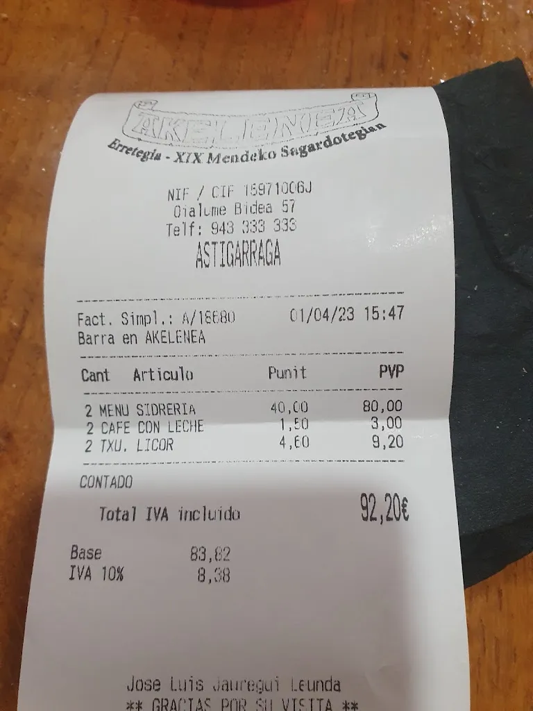 Aitor Sinmas_Akelenea sagardotegia_Astigarraga_review