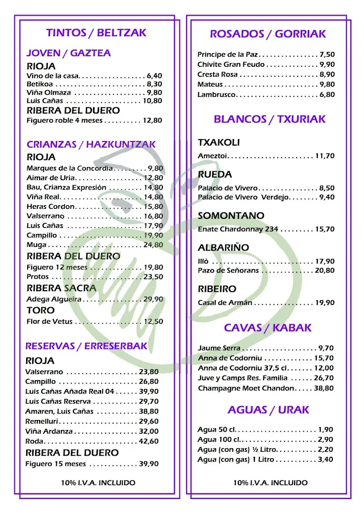 Menu_Bar-Restaurante-Sidrería Iretza_Astigarraga_image_1