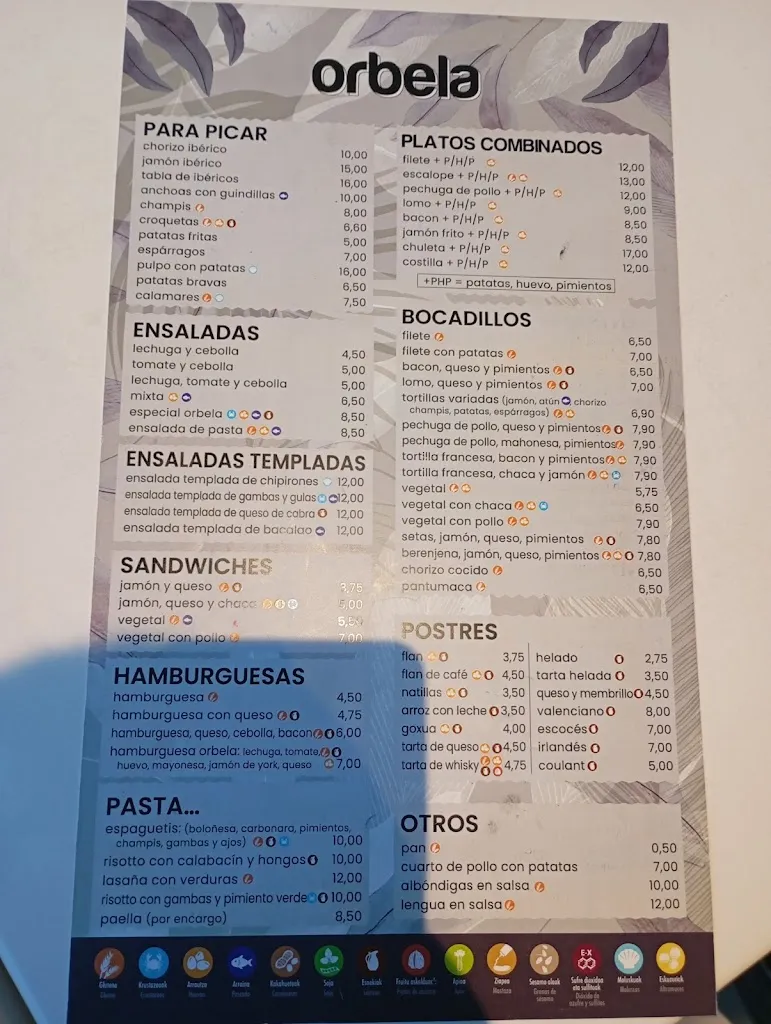 Menü_Orbela kafetegia_Azkoitia_Bild_1