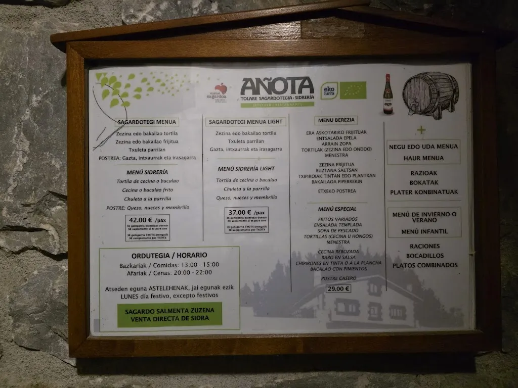 Menu_Añota Tolare Sagardotegia_Azkoitia_image_1
