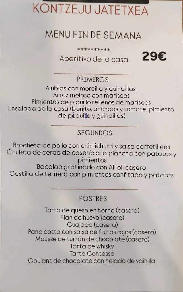 Menu_Kontzeju Jatetxea_Bidegoian_immagine_1