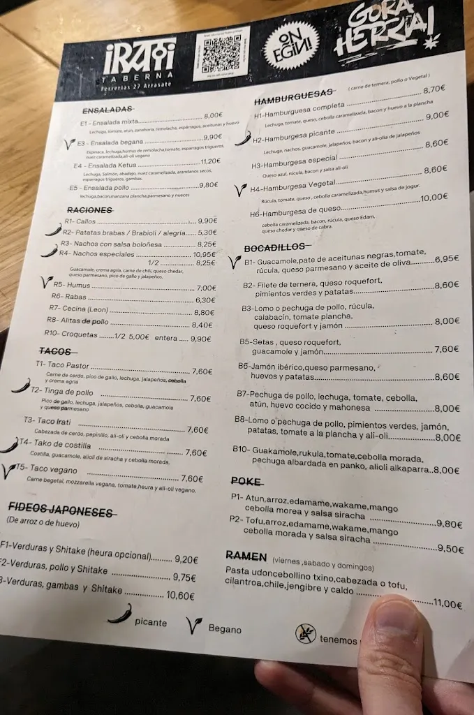 Menu_Irati Taberna Topalekua_Arrasate/Mondragón_image_2