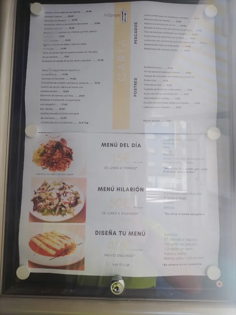 Menu_Restaurante Hilarion_Arrasate/Mondragón_immagine_4