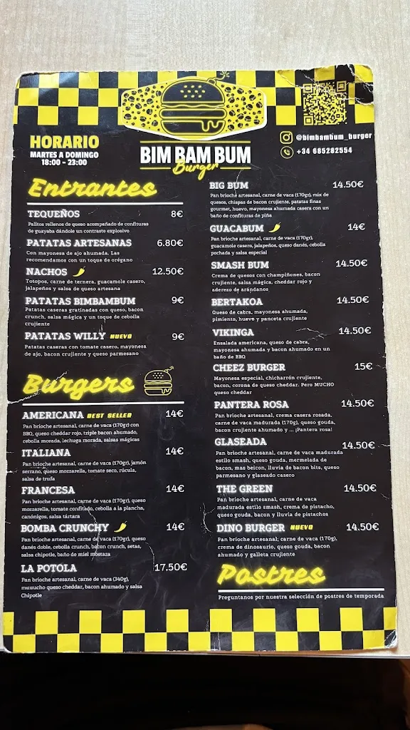 Menu_Bim Bam Bum Burger_Arrasate/Mondragón_image_1