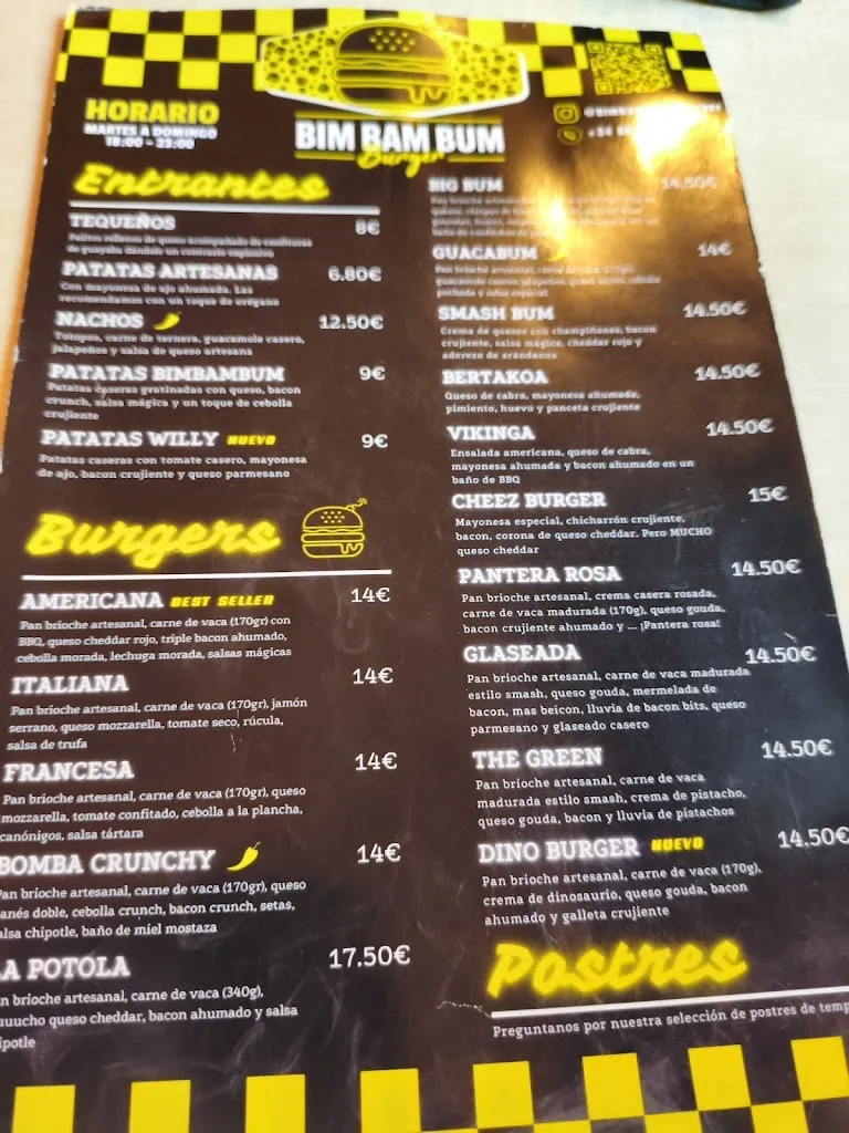 Menu_Bim Bam Bum Burger_Arrasate/Mondragón_image_4