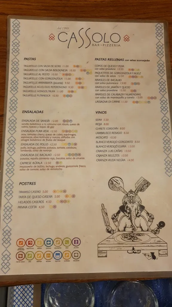 Menu_Pizzería Cassolo_Arrasate/Mondragón_image_2