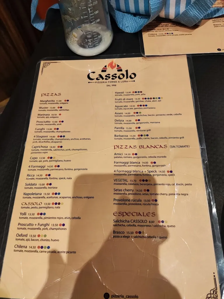 Menu_Pizzería Cassolo_Arrasate/Mondragón_image_3