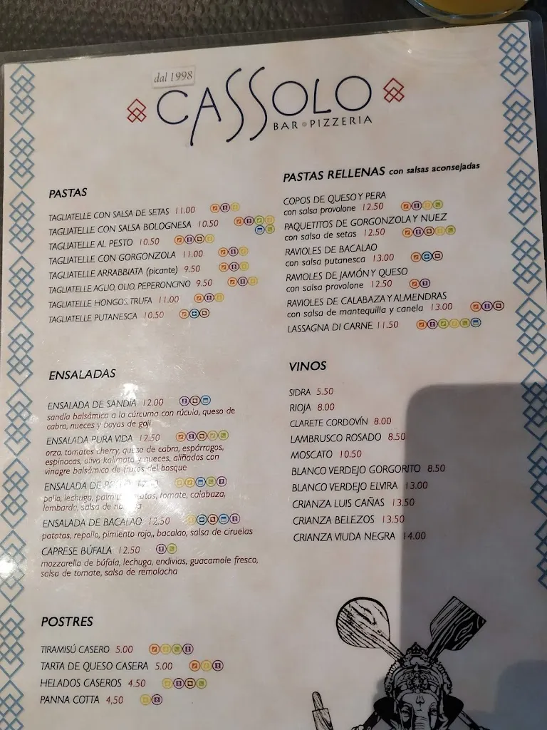 Menu_Pizzería Cassolo_Arrasate/Mondragón_image_4
