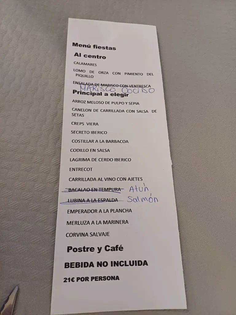 Menü_Restaurante Pastelería San Agustín_Villamalea_Bild_1