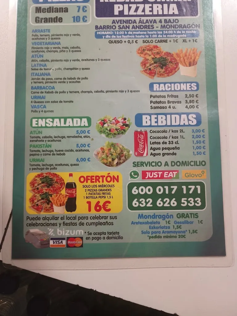 Menu_Kebab Urmai_Arrasate/Mondragón_image_1