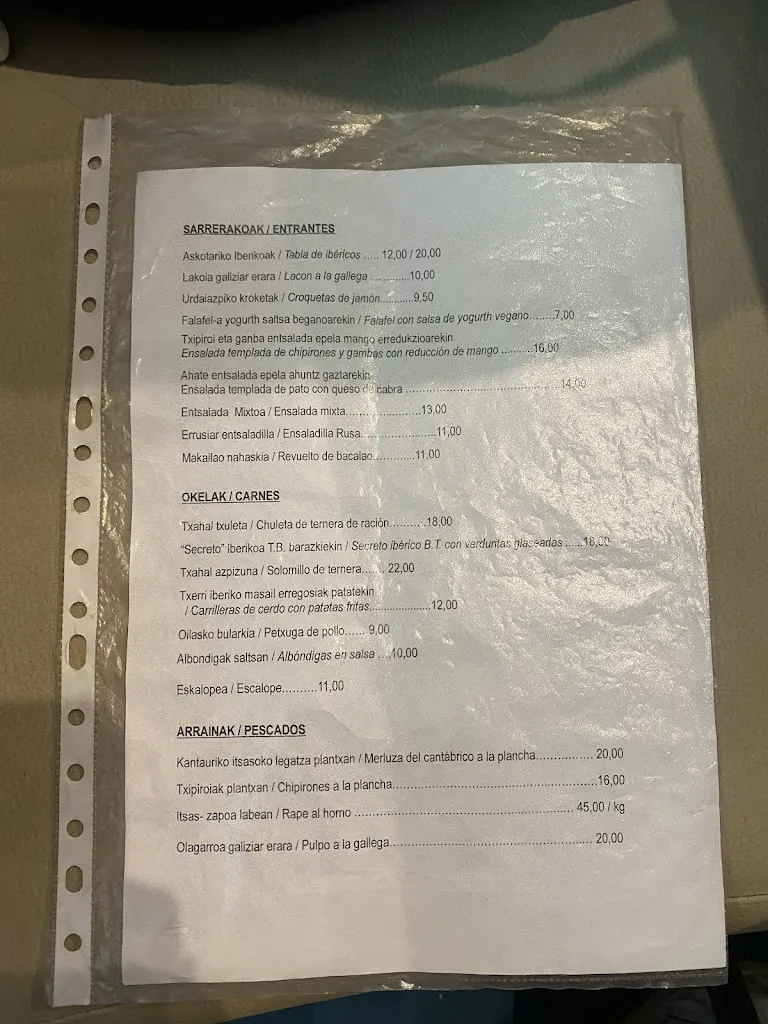 Menu_Zalburdi Taberna Jatetxea • Deba_Deba_image_1