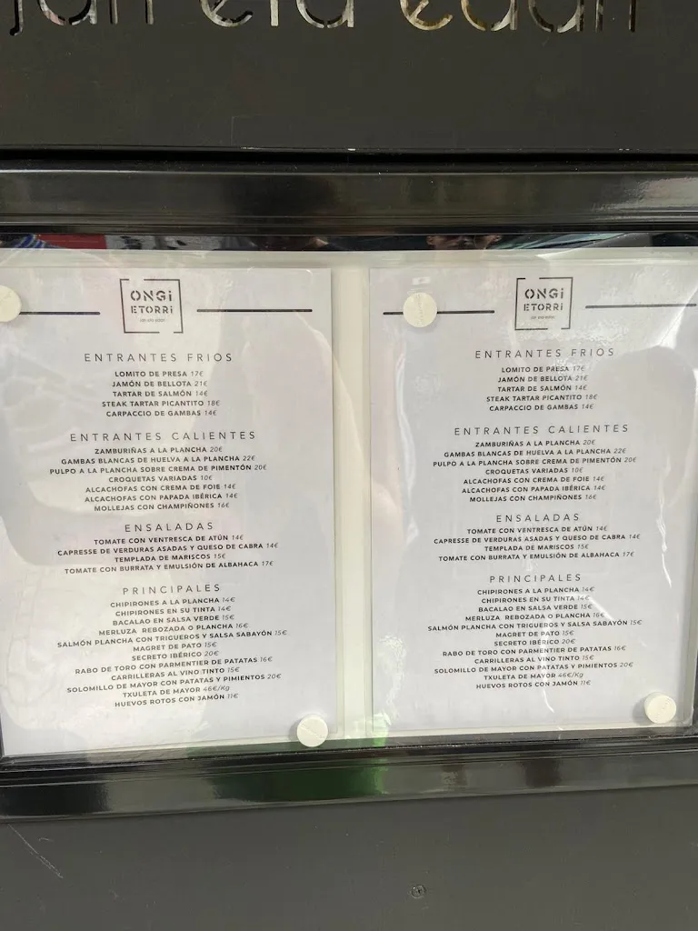 Menu_ONGI ETORRI - Bar y Restaurante- EIBAR_Eibar_image_1